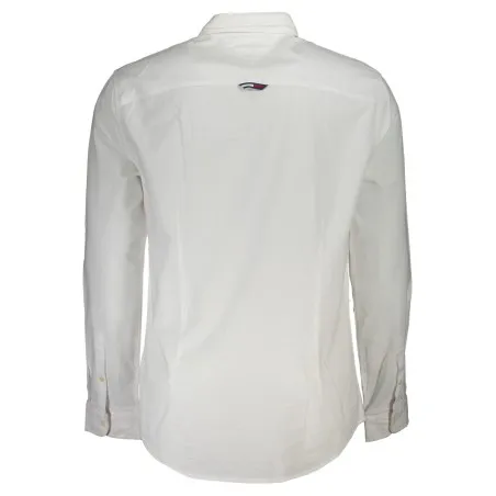 TOMMY HILFIGER CHEMISE BLANCHE À MANCHES LONGUES POUR HOMMES - TOMMY HILFIGER