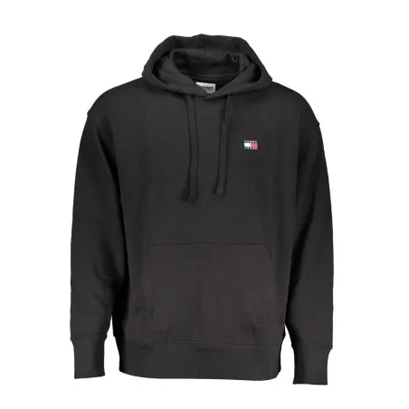 SWEAT-SHIRT SANS FERMETURE ÉCLAIR NOIR TOMMY HILFIGER POUR HOMMES - TOMMY HILFIGER
