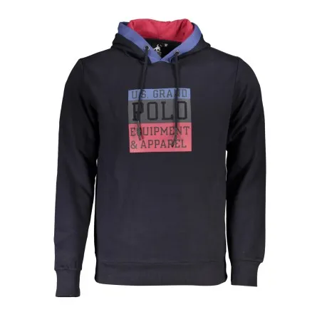 SWEAT-SHIRT BLEU À FERMETURE ÉCLAIR POUR HOMME US GRAND - U.S. GRAND