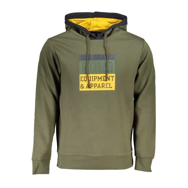 SWEAT-SHIRT VERT À FERMETURE ÉCLAIR POUR HOMME US GRAND - U.S. GRAND