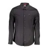 TOMMY HILFIGER CHEMISE À MANCHES LONGUES NOIRE POUR HOMMES - TOMMY HILFIGER