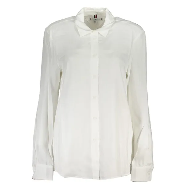 TOMMY HILFIGER CHEMISE À MANCHES LONGUES FEMME BLANC - TOMMY HILFIGER