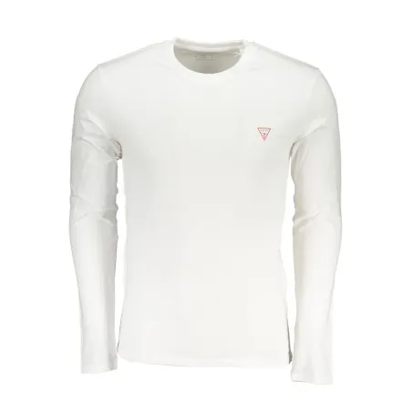 GUESS JEANS T-SHIRT À MANCHES LONGUES HOMME BLANC - GUESS JEANS