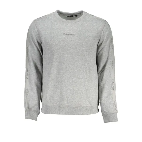 SWEAT-SHIRT SANS FERMETURE ÉCLAIR GRIS CALVIN KLEIN POUR HOMMES - CALVIN KLEIN