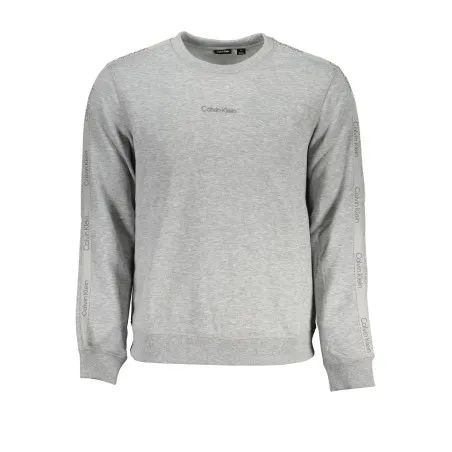 SWEAT-SHIRT SANS FERMETURE ÉCLAIR GRIS CALVIN KLEIN POUR HOMMES - CALVIN KLEIN
