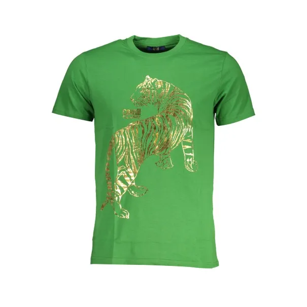 T-SHIRT MANCHES COURTES HOMME CAVALLI CLASS VERT - CAVALLI CLASS