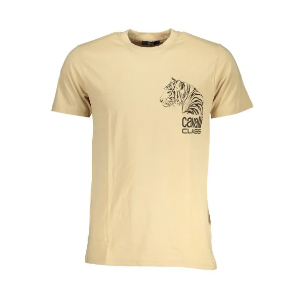 T-SHIRT MANCHES COURTES HOMME CAVALLI CLASS BEIGE - CAVALLI CLASS