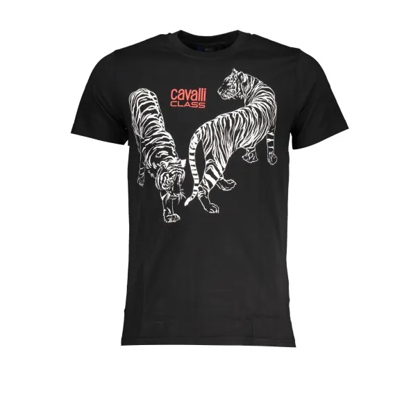 T-SHIRT À MANCHES COURTES HOMME CAVALLI CLASS NOIR - CAVALLI CLASS