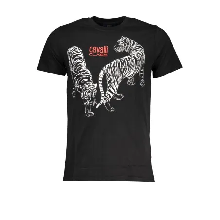 T-SHIRT À MANCHES COURTES HOMME CAVALLI CLASS NOIR - CAVALLI CLASS