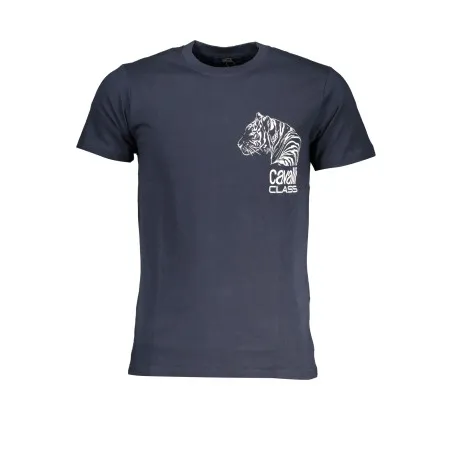 T-SHIRT MANCHES COURTES HOMME CAVALLI CLASS BLEU - CAVALLI CLASS