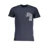 T-SHIRT MANCHES COURTES HOMME CAVALLI CLASS BLEU - CAVALLI CLASS