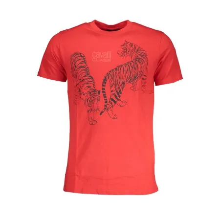 CAVALLI T-SHIRT MANCHES COURTES HOMME CLASS ROUGE - CAVALLI CLASS