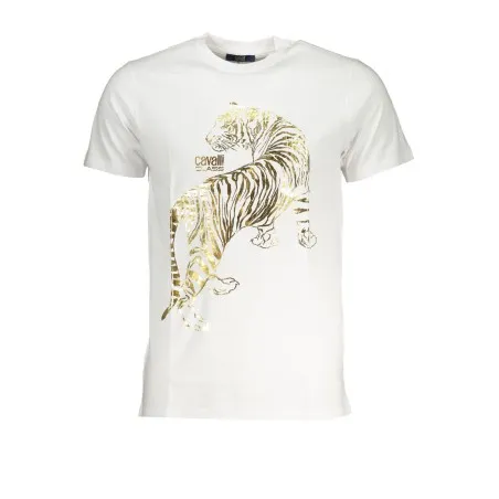 T-SHIRT MANCHES COURTES HOMME CAVALLI CLASS BLANC - CAVALLI CLASS