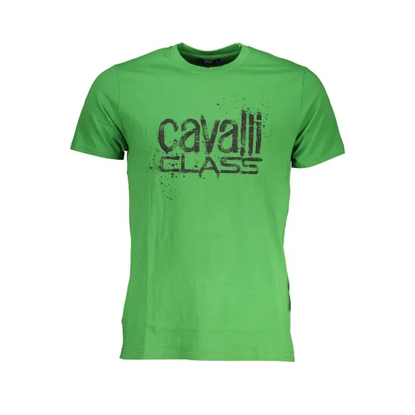 T-SHIRT MANCHES COURTES HOMME CAVALLI CLASS VERT - CAVALLI CLASS
