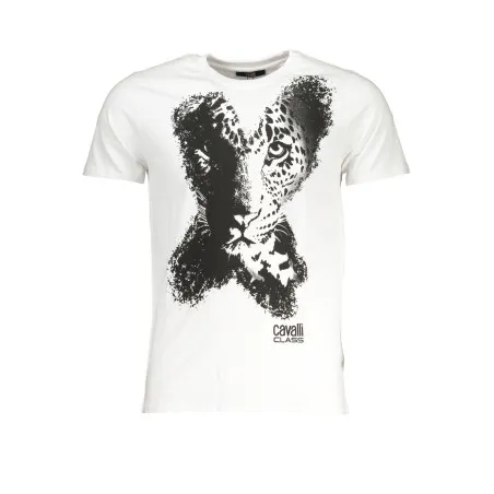 T-SHIRT MANCHES COURTES HOMME CAVALLI CLASS BLANC - CAVALLI CLASS