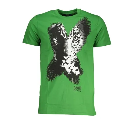T-SHIRT MANCHES COURTES HOMME CAVALLI CLASS VERT - CAVALLI CLASS