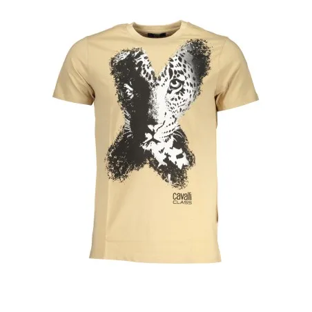 T-SHIRT MANCHES COURTES HOMME CAVALLI CLASS BEIGE - CAVALLI CLASS