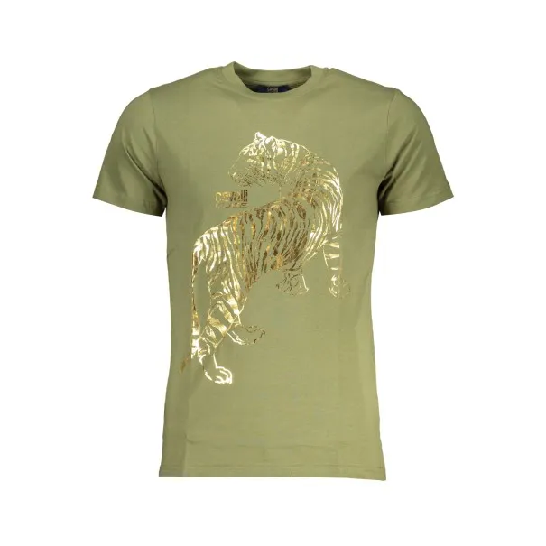 T-SHIRT MANCHES COURTES HOMME CAVALLI CLASS VERT - CAVALLI CLASS