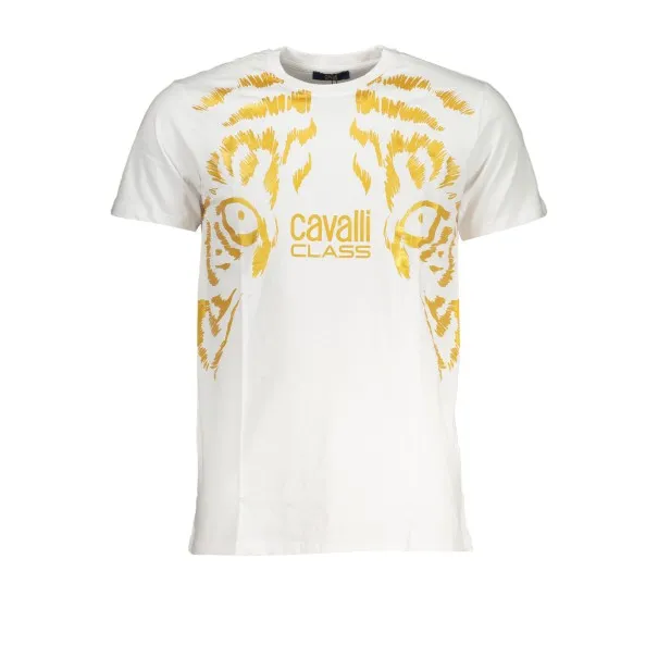 T-SHIRT MANCHES COURTES HOMME CAVALLI CLASS BLANC - CAVALLI CLASS
