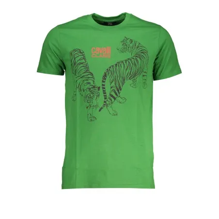T-SHIRT MANCHES COURTES HOMME CAVALLI CLASS VERT - CAVALLI CLASS