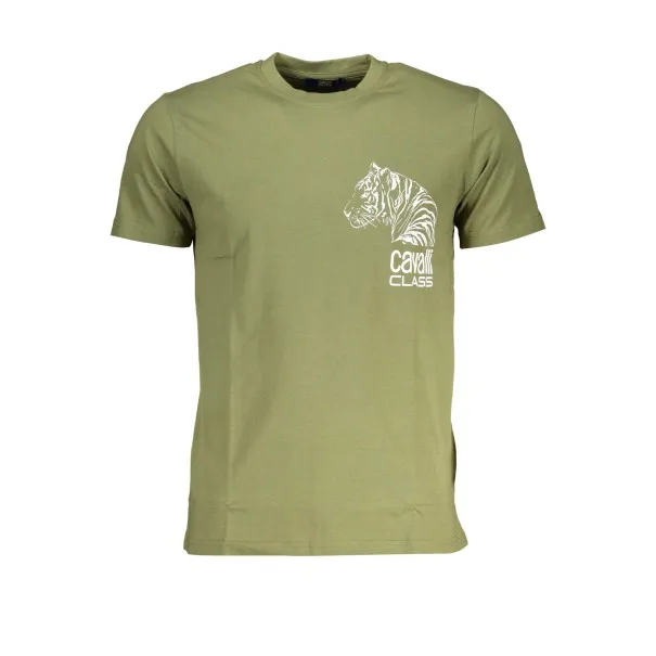 T-SHIRT MANCHES COURTES HOMME CAVALLI CLASS VERT - CAVALLI CLASS