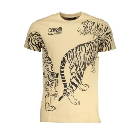 T-SHIRT MANCHES COURTES HOMME CAVALLI CLASS BEIGE - CAVALLI CLASS