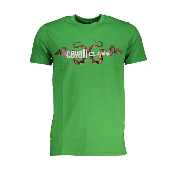 T-SHIRT MANCHES COURTES HOMME CAVALLI CLASS VERT - CAVALLI CLASS