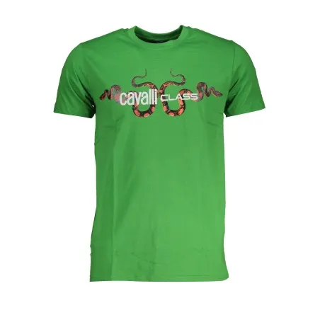 T-SHIRT MANCHES COURTES HOMME CAVALLI CLASS VERT - CAVALLI CLASS