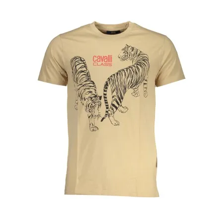 T-SHIRT MANCHES COURTES HOMME CAVALLI CLASS BEIGE - CAVALLI CLASS