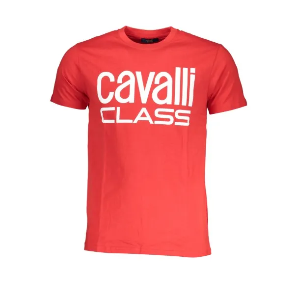 CAVALLI T-SHIRT MANCHES COURTES HOMME CLASS ROUGE - CAVALLI CLASS