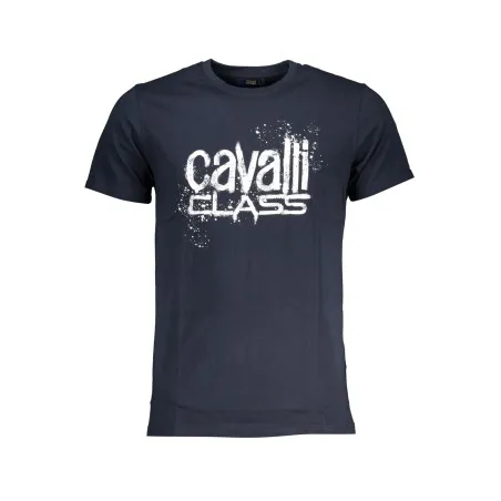 T-SHIRT MANCHES COURTES HOMME CAVALLI CLASS BLEU - CAVALLI CLASS