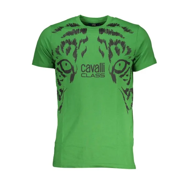 T-SHIRT MANCHES COURTES HOMME CAVALLI CLASS VERT - CAVALLI CLASS