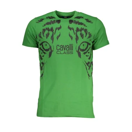 T-SHIRT MANCHES COURTES HOMME CAVALLI CLASS VERT - CAVALLI CLASS