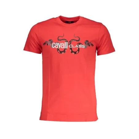 CAVALLI T-SHIRT MANCHES COURTES HOMME CLASS ROUGE - CAVALLI CLASS