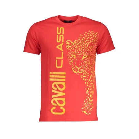 CAVALLI T-SHIRT MANCHES COURTES HOMME CLASS ROUGE - CAVALLI CLASS