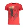 CAVALLI T-SHIRT MANCHES COURTES HOMME CLASS ROUGE - CAVALLI CLASS