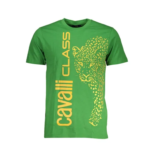 T-SHIRT MANCHES COURTES HOMME CAVALLI CLASS VERT - CAVALLI CLASS