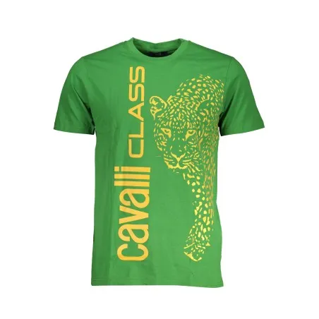 T-SHIRT MANCHES COURTES HOMME CAVALLI CLASS VERT - CAVALLI CLASS