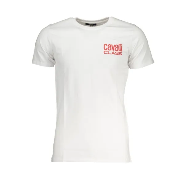 T-SHIRT MANCHES COURTES HOMME CAVALLI CLASS BLANC - CAVALLI CLASS