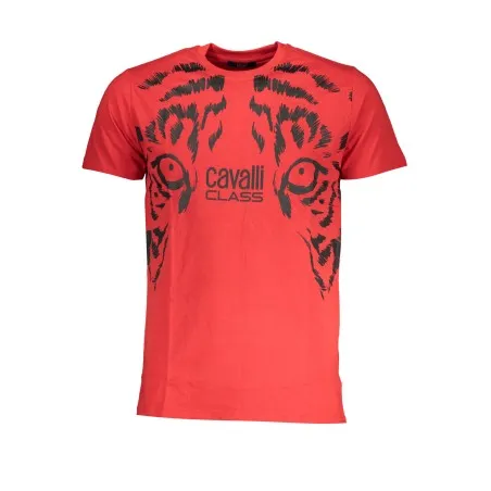 CAVALLI T-SHIRT MANCHES COURTES HOMME CLASS ROUGE - CAVALLI CLASS