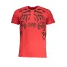 CAVALLI T-SHIRT MANCHES COURTES HOMME CLASS ROUGE - CAVALLI CLASS
