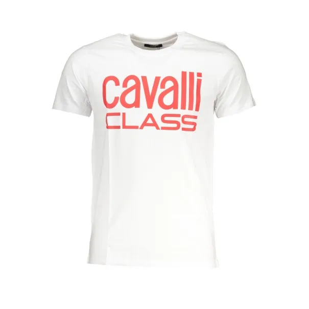 T-SHIRT MANCHES COURTES HOMME CAVALLI CLASS BLANC - CAVALLI CLASS