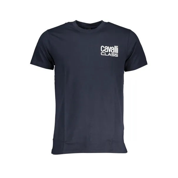 T-SHIRT MANCHES COURTES HOMME CAVALLI CLASS BLEU - CAVALLI CLASS