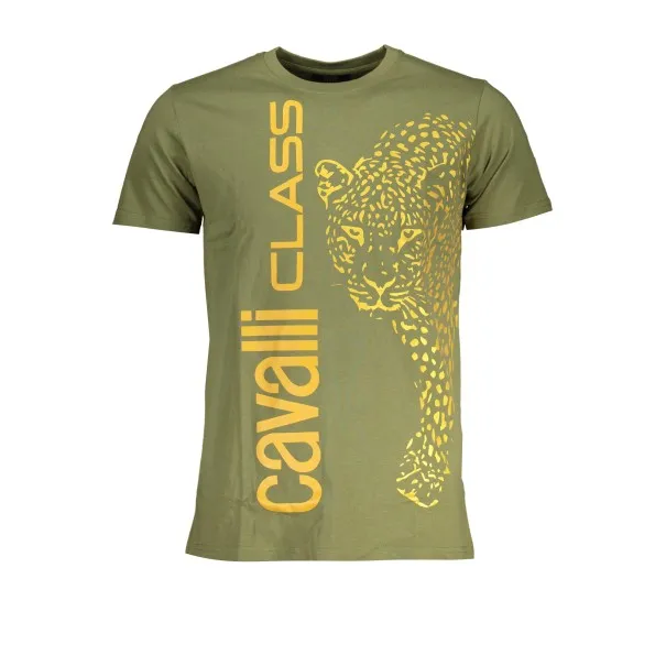 T-SHIRT MANCHES COURTES HOMME CAVALLI CLASS VERT - CAVALLI CLASS