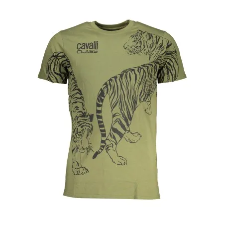 T-SHIRT MANCHES COURTES HOMME CAVALLI CLASS VERT - CAVALLI CLASS