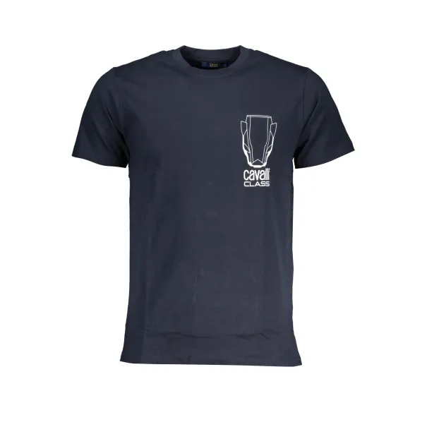 T-SHIRT MANCHES COURTES HOMME CAVALLI CLASS BLEU - CAVALLI CLASS