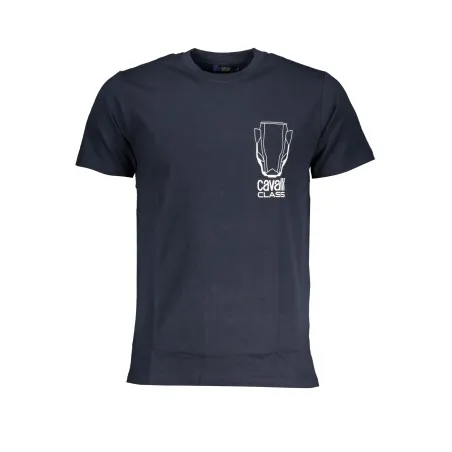 T-SHIRT MANCHES COURTES HOMME CAVALLI CLASS BLEU - CAVALLI CLASS