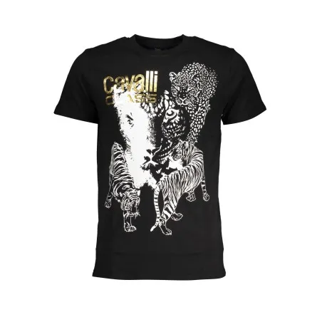 T-SHIRT À MANCHES COURTES HOMME CAVALLI CLASS NOIR - CAVALLI CLASS