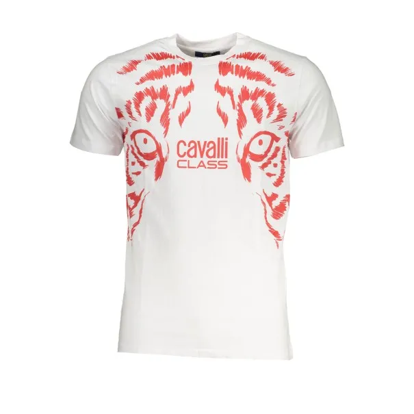 T-SHIRT MANCHES COURTES HOMME CAVALLI CLASS BLANC - CAVALLI CLASS