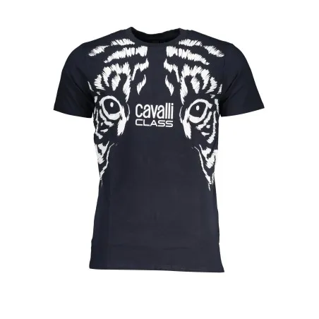 T-SHIRT MANCHES COURTES HOMME CAVALLI CLASS BLEU - CAVALLI CLASS